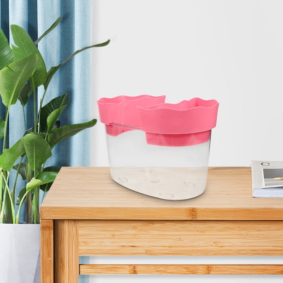 COMPUKAS Plastic Rimless Betta Fish in Assorted Colors, Design with Fine Craftsmanship for Home and Office Use