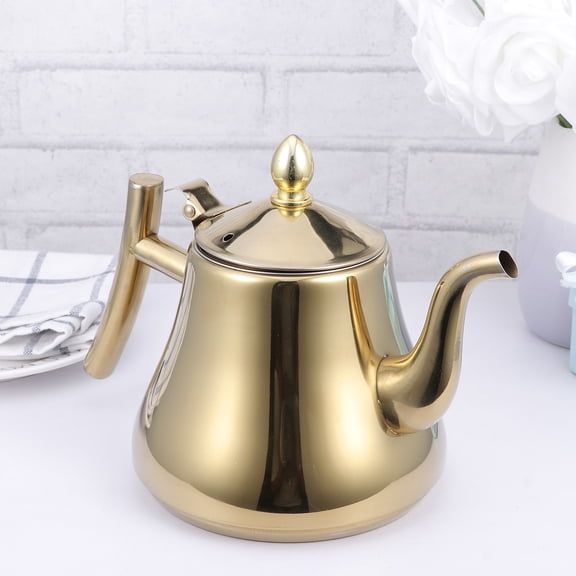 COMPUKAS 1-Pack Tea Kettle with Ergonomic Easy Grip Handle, Stylish Design for Home and Daily Use, and Efficient