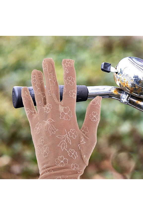 1Pair Short Lightweight Mesh Gloves Breathable Summer Mittens for Kitchen Use Multi Color