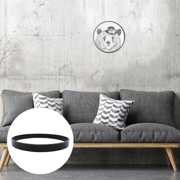 COMPUKAS 1Pc Decorative Round Photo Frame Black Metal for Elegant Home and Office Decoration