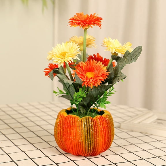 COMPUKAS 1Pc Round Faux Bonsai Tree Artificial Plastic Plant Home Decor Indoor Decoration