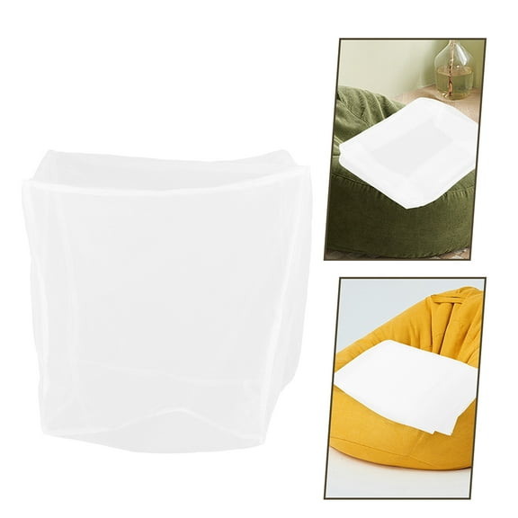 COMPUKAS 1Pcs Bean Bag Chair Inner Liner For Relaxing Home Use White