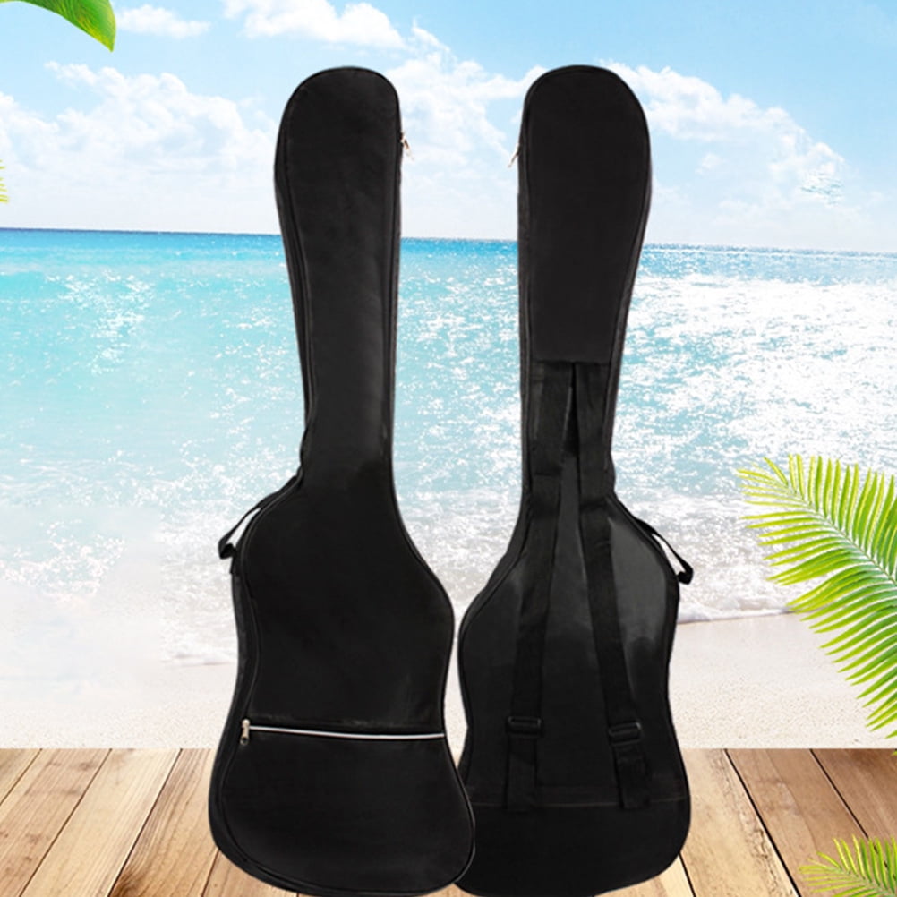 COMPUKAS 1Pcs Black Electric Bass Case for Travel and Home Use by Music Lovers Waterproof and Durable