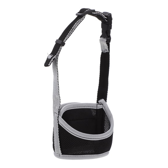 COMPUKAS Adjustable Dog Muzzle for Large Dogs, Dark Grey Large Size Muzzle, 1 Piece Pet Safety Gear
