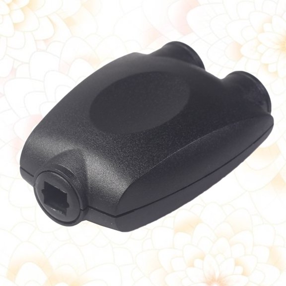 COMPUKAS 1Pcs Digital Optical Audio Splitter for Musicians Black with One Input to Two Outputs