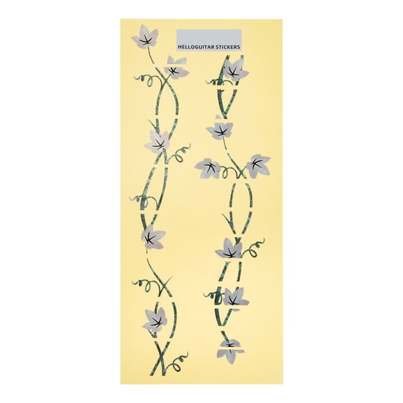 COMPUKAS 1Pcs Multi-Colored PVC Guitar Fretboard Sticker for Guitarists Decorative DIY Waterproof Durable Electric Guitar Guard Patch 9.8x4.3in