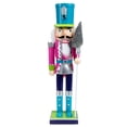 thumbnail image 1 of COMPUKAS Traditional Soldier Nutcracker Figurine Table Decor 38x9in Holiday Christmas Ornament, 1 of 8