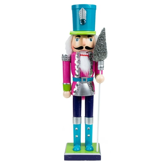COMPUKAS Traditional Soldier Nutcracker Figurine Table Decor 38x9in Holiday Christmas Ornament