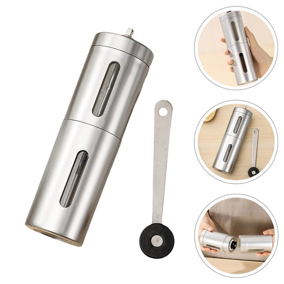 COMPUKAS Hand Crank Coffee Mill Compukas Adjustable Grinding Levels Fine Grind Travel Friendly Outdoor