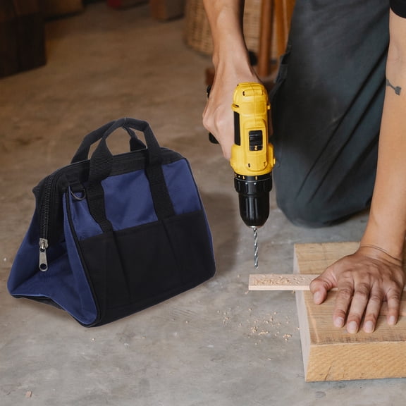 COMPUKAS Compukas 1Pack Heavy Duty Zippered Tool Pouch Multi Functional Small Canvas Bag for Hand Tools and DIY Accessories