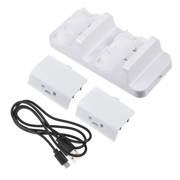 COMPUKAS 1Set ABS Game Controller Charging Dock for Game Machine Dual Controller Charger