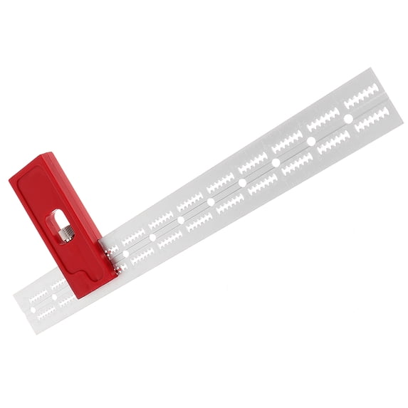COMPUKAS 12-Inch Aluminum Woodworking Ruler Set, Precision Measuring and Marking Tool for Woodworkers and Projects