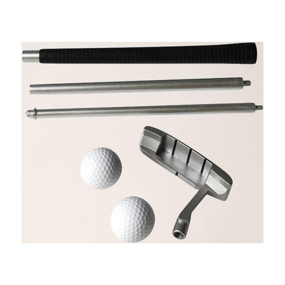 COMPUKAS 1Set Aluminium Alloy Sports Putter Kit with Detachable Rod and Accessories for Golf