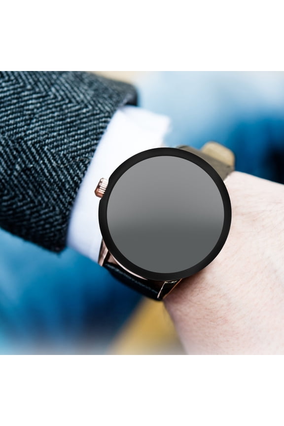Black Smartwatch Screen Protector Set with Scratch Resistant Film for Business Travel and Daily Use