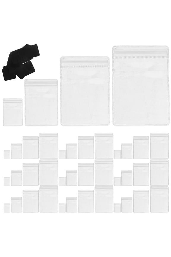 1Set Clear Jewelry Pouches Waterproof Small Bags for Storing Necklaces and Rings