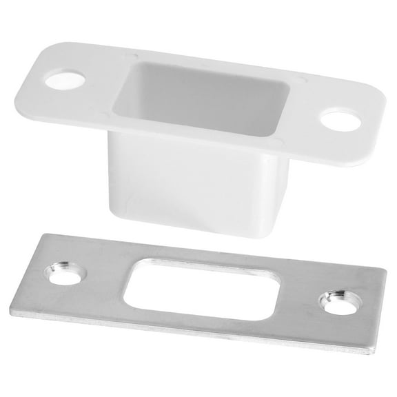 COMPUKAS 1Set Deadbolt Reinforcement Plate Metal Strike Plate for Interior Door Security and Durability