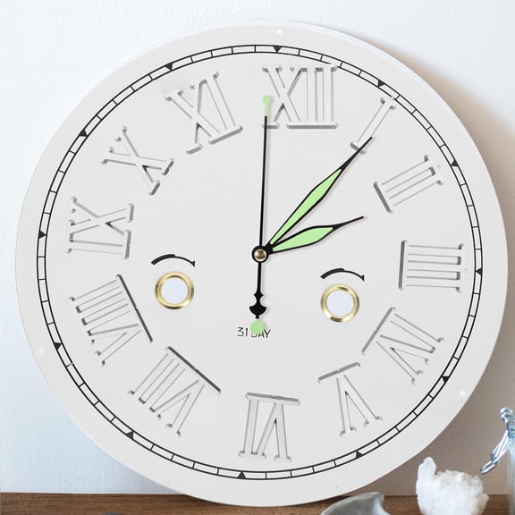 COMPUKAS 1Set Durable Electroplated Clock Parts Kit for DIY Wall Clock Making Silver Accessories