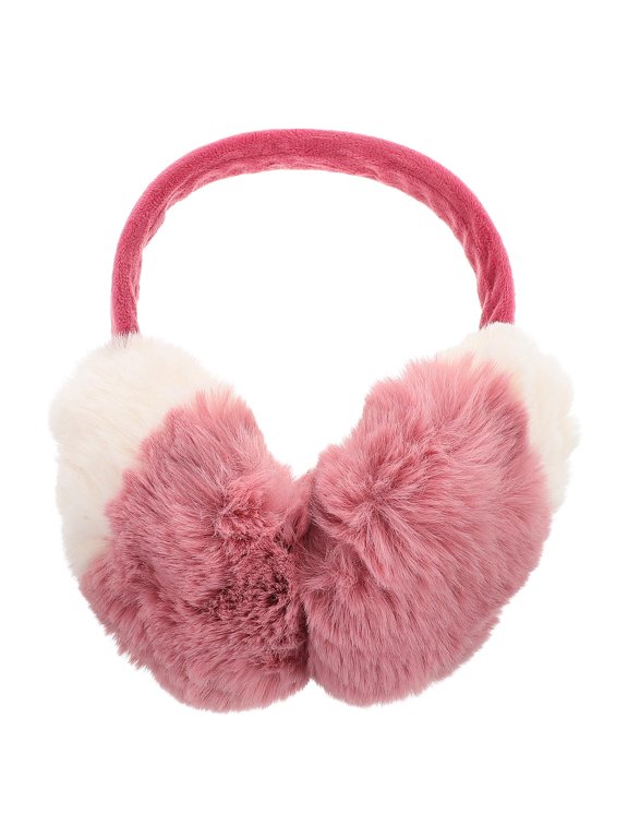 Furry Earmuff Headphones - Soft, Comfortable Ear Warmers for Running, Outdoor Sports, Winter Activities and Cold Weather