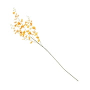 COMPUKAS Compukas Orange Faux Oncidium Orchids Home Vase Decorative Long Stem Artificial Flower Decoration