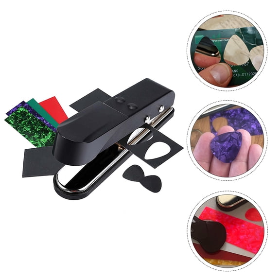 COMPUKAS 1Set Guitar Maker Tool for Creating Custom Guitar Picks from Celluloid and Derlin Sheets