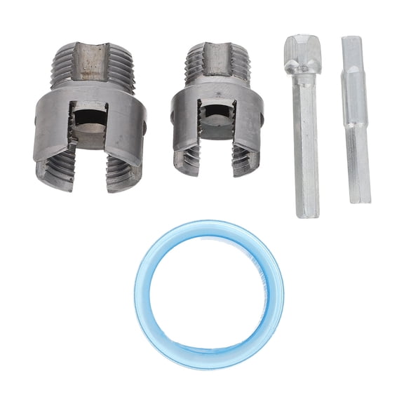 COMPUKAS Pipe Threading Tool Set for Internal and External Threads, High Precision for Galvanized & Stainless Steel Pipes