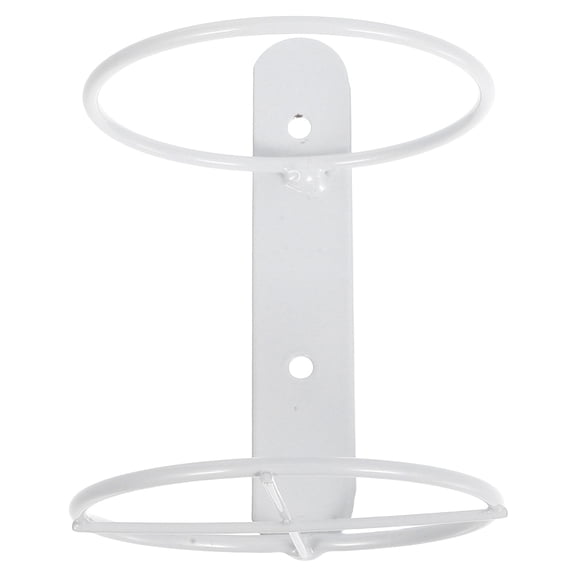 COMPUKAS White Metal Bottle Display Holder Set, Iron Rack for Kitchen, Bar, Countertop Organization and Storage
