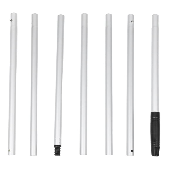 COMPUKAS Adjustable Light Bulb Changer, Plated Silver, for Home, Telescopic Pole, Lightweight and Portable, 1Set