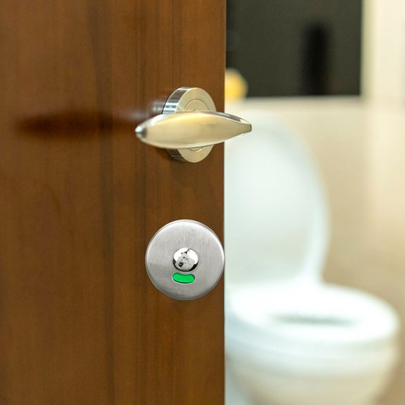 COMPUKAS Plated Privacy Indicator Partition Door Lock for Public Washrooms 1 Set