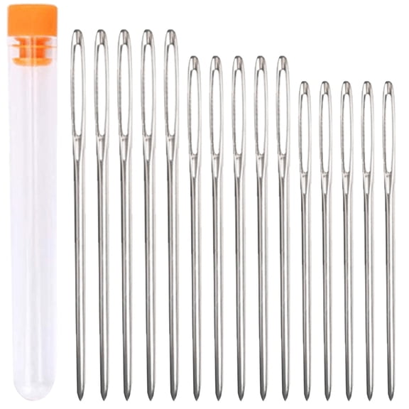 COMPUKAS Stainless Steel Darning Needles Assorted Colors for Knitting High Hardness