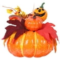 thumbnail image 1 of COMPUKAS 1 Set Pumpkin Decoration Kit with Foam, Cloth, Plastic & Silk for Festive Holiday Atmosphere Creation, 1 of 8