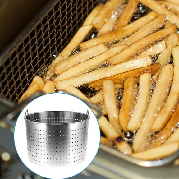 COMPUKAS Stainless Steel Filter Bucket Set for Kitchen Cooking, Food Straining, and Ideal Housewarming