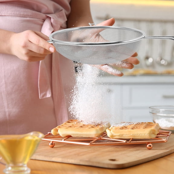 COMPUKAS Food Strainers Honey Strainer Stainless Steel Remove Impurities Cooking 1Set