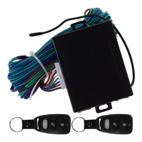 COMPUKAS 1Set Car Keyless Entry System Kit Black Remote Door Lock Controller for Vehicle Safety