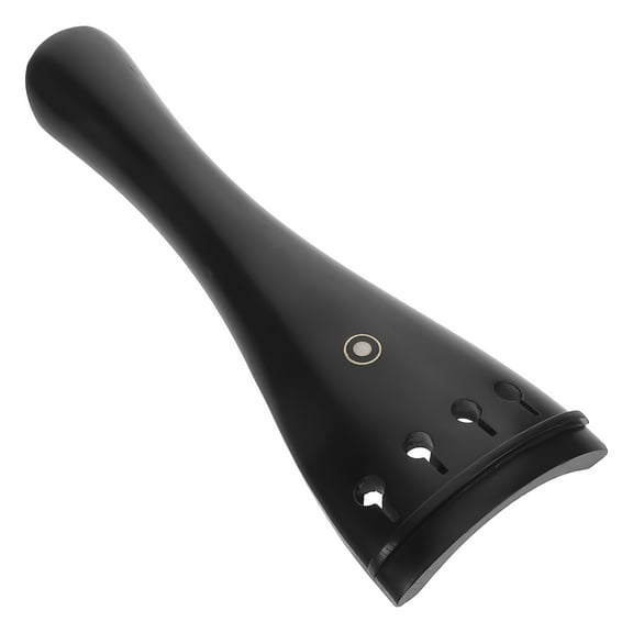 COMPUKAS 1Set Violin Tailpiece In Ebony Wood For Beginners Durable And Easy To Replace 4.6x1.7x0.2in