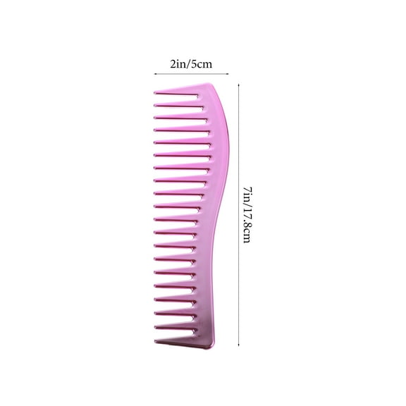 COMPUKAS 1Set Wide Tooth Comb for Men with Pink ABS for Daily Life and Styling
