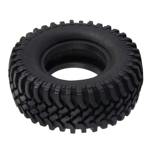 COMPUKAS 1pc Black Rubber Model Car Tire for Tracked Crawler Non Slip Design for Improved Grip