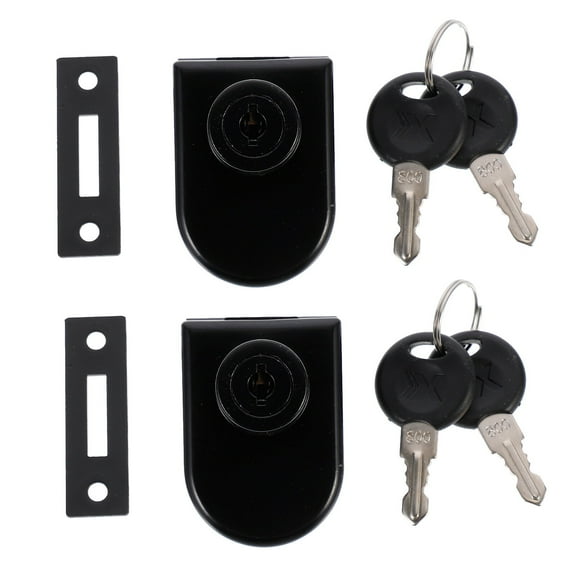 COMPUKAS 2 Sets Cabinet Lock Durable Design Lock Display for Cabinet with Security