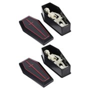 COMPUKAS 2 Sets Small Coffin Box Model Prank Props with Multi Color for Home and Office Decor