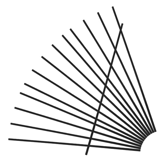 COMPUKAS 200Pcs Black Fiber Reed Diffuser Sticks Quiet Electricity Free for Oil Diffuser Use