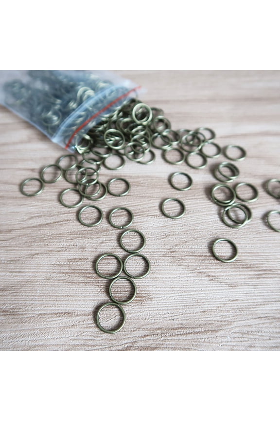 200Pcs Silver Metal Key Chain Circle Open Rings Stainless Steel Split Rings for Craft Projects