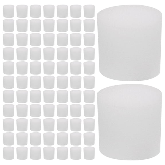 COMPUKAS 200Pcs White Hydroponic Sponge for Soilless Cultivation Gardening Tools with Root Aeration