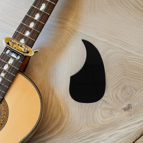 COMPUKAS 20Pcs Acoustic Guitar Pickguard Black Adhesive Durable Plastic Protector Easy Remove