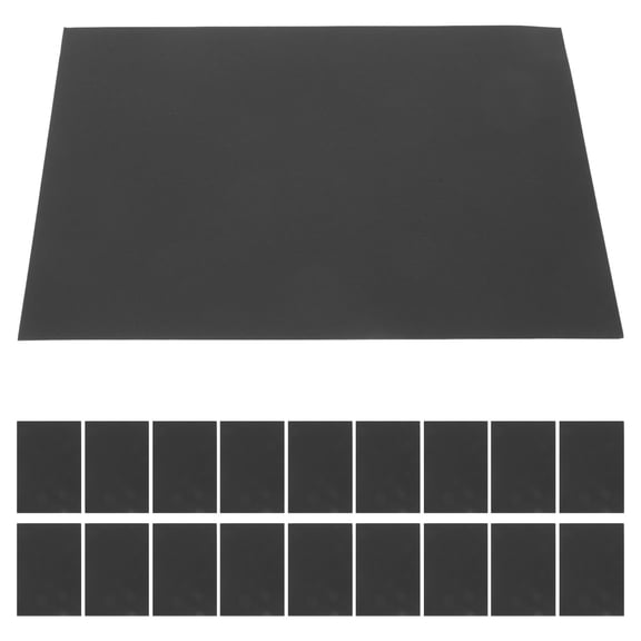 COMPUKAS 20Pcs Black Construction Paper for Crafting Scrapbooking and Printing Sturdy 250G Material