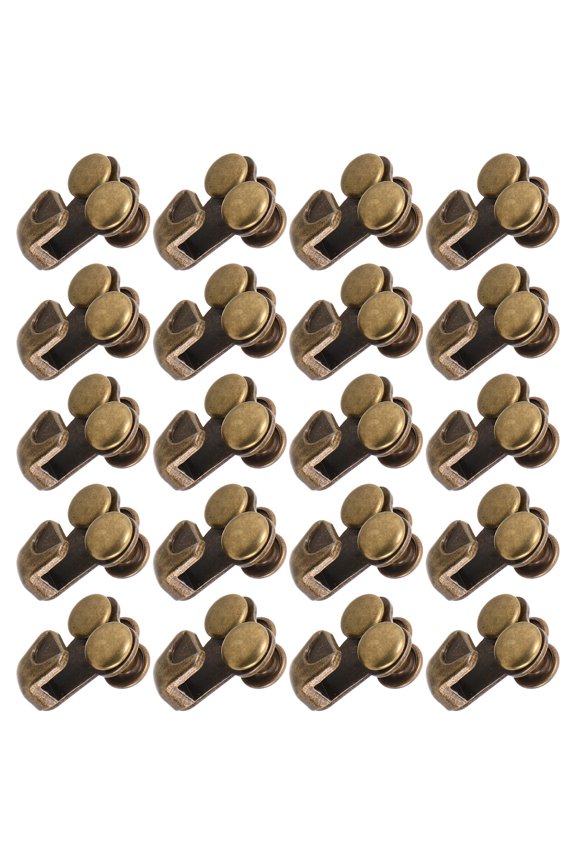 20Pcs Coffee Boot Lace Hook Accessories for Climbing and Hiking Footwear