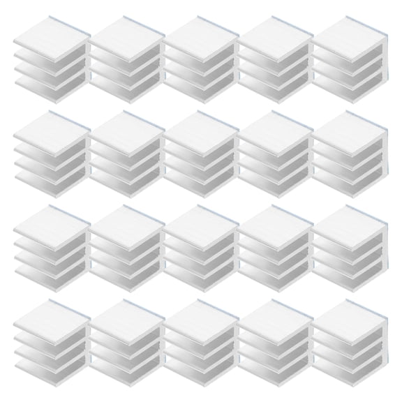 COMPUKAS 20-Pack Universal Aluminum Heatsink Fins, Multicolor Adhesive Heat Sink Cooling Kit for Electronics CPU GPU Chip