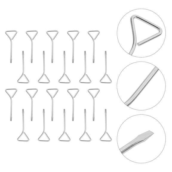 COMPUKAS 20Pcs Creative Steel Slotted Screwdrivers Plated Silver Portable Fine Craftsmanship Repairing Props