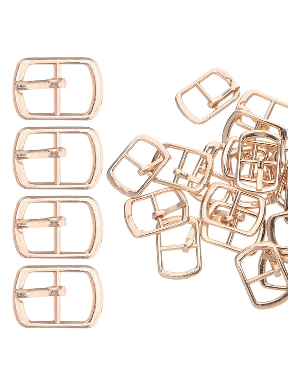 20Pcs Golden Zinc Alloy Slide Buckles for Bags Belts and Backpack DIY Accessories