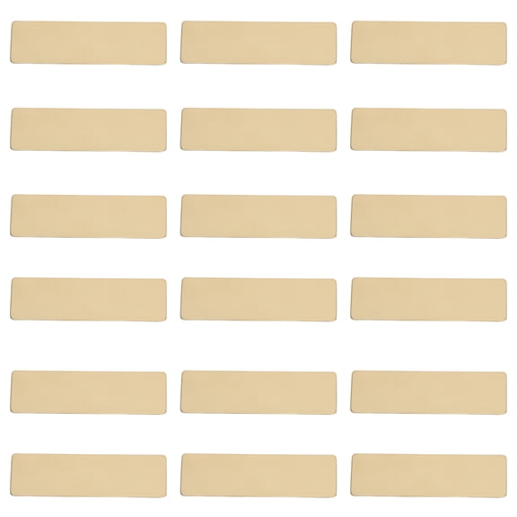 COMPUKAS 20Pcs Golden Stainless Steel Engraving Blanks for Versatile Home Labeling