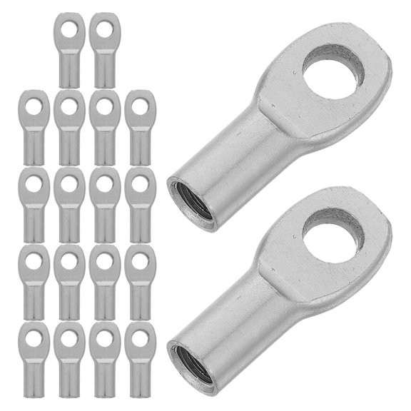 COMPUKAS 20 Pieces Plated Gas Strut Connector with Round Hole, Support for Industrial and Mechanical Applications