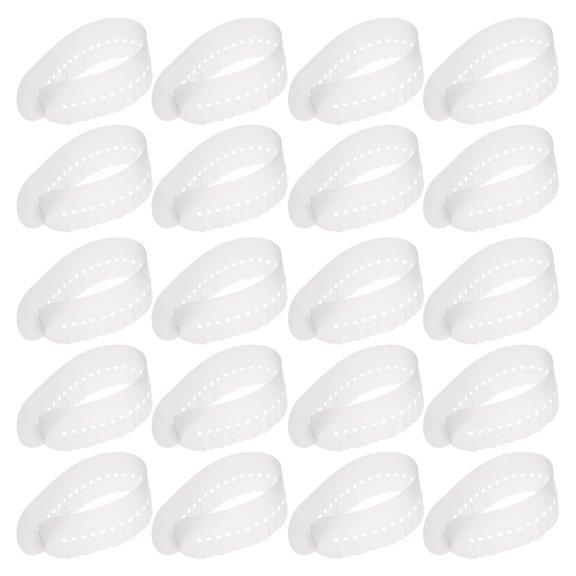 COMPUKAS 20Pcs Quick Weaving Heat Shield Templates Transparent Plastic Hair Extension Glue Protector